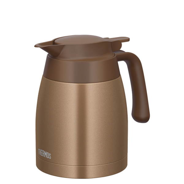 サーモス ステンレスポット ブラウンゴールド1L