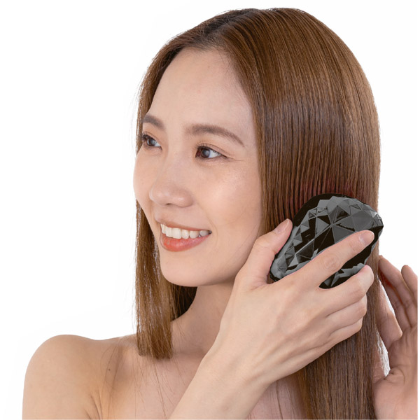 U-ni　ダイヤカットヘアブラシ　リッチブラック
